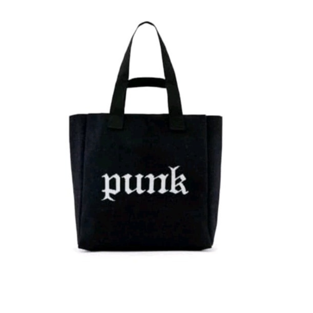ALLSAINTS IZZY PUNK EAST/WEST TOTE, BLACK NWT